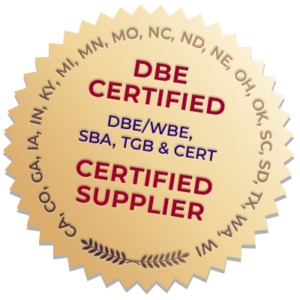 DBE Certified - Certified Supplier - Seal Image